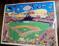 Double-Sided Original/Signed Prints By Al Schreiber & Jill Hand -Yankees Stadium