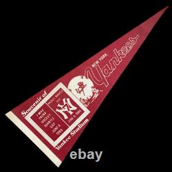 EXC+ Vintage 1969 MLB Mickey Mantle Day June 8 New York Yankees Stadium Pennant