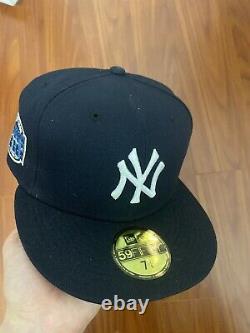 Exclusive Hat Club New York YANKEES 7 3/8 Stadium Patch Navy Icy Light Blue UV