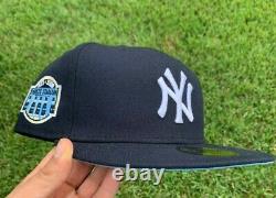 Exclusive Hat Club New York YANKEES Stadium Patch Navy Icy Light Blue UV