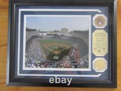FRAMED LIMITED EDITON PHOTO NY NEW YORK YANKEES STADIUM With INFIELD DIRT COIN