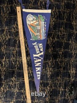 Felt New York Yankees Pennant Vintage 1920. 1930 RARE YANKEE STADIUM Babe Ruth