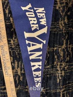 Felt New York Yankees Pennant Vintage 1920. 1930 RARE YANKEE STADIUM Babe Ruth