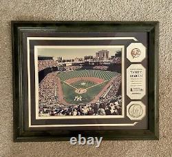 Framed Yankee Stadium Limited Edition /1000 Jeter Solid Nickel Silver Medallion