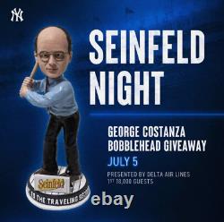 George Costanza Bobblehead New York Yankees SGA 7/5/24 Seinfeld Giveaway NIB