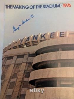 George Steinbrenner Yankees signed Yankee Stadium 1976 awesome