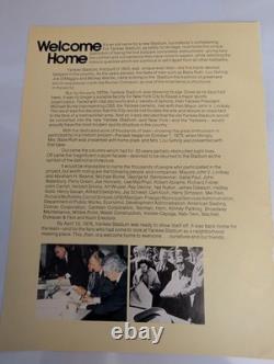George Steinbrenner Yankees signed Yankee Stadium 1976 awesome