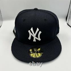 HAT CLUB 7 5/8 New York Yankees Stadium Patch Navy Light Blue UV