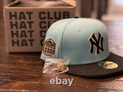 HC Exclusive New Era 59Fifty New York Yankees Stadium Patch Hat Mint Size 7