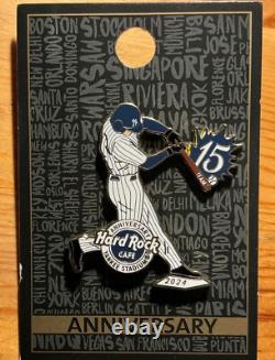 Hard Rock Cafe YANKEE STADIUM 15th anniversary Staff Pin LE 75 Made