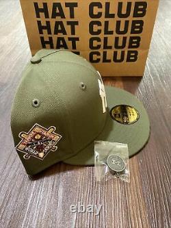 Hat Club Exclusive New York Yankees OLIVE Gray UV 1941 WS Stadium patch 7 3/4 NY