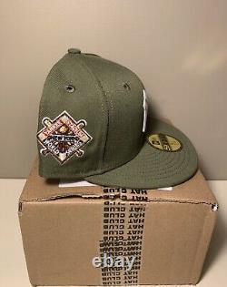 Hat Club Exclusive New York Yankees Olive 1941 WS Stadium patch 7 3/8 Hat