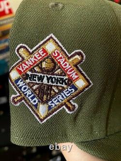 Hatclub Exclusive New York Yankees Olive 7 1/4 Variety Grey Stadium World Series