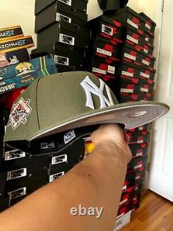 Hatclub Exclusive New York Yankees Olive 7 1/4 Variety Grey Stadium World Series