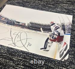 Henrik Lundqvist Autographed Rare Yankee Stadium 11x17 Photo withCOA Hologram