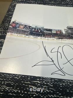 Henrik Lundqvist Autographed Rare Yankee Stadium 11x17 Photo withCOA Hologram