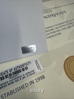 Henrik Lundqvist Autographed Rare Yankee Stadium 11x17 Photo withCOA Hologram