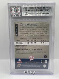 Jersey Fusion'08 UD Don Mattingly Yankee Stadium Legacy Game Patch Beckett 8 MT
