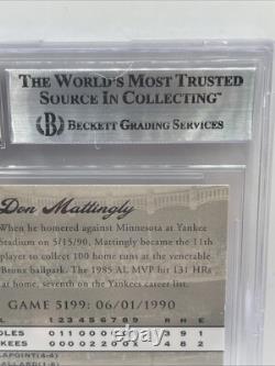 Jersey Fusion'08 UD Don Mattingly Yankee Stadium Legacy Game Patch Beckett 8 MT
