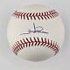Jim Abbott Signed Baseball. New York Yankees. Yankee Stadium Anniversary. Jsa