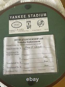 Joe DiMaggio AUTOGRAPHED Domed Replica of Yankee Stadium With Box And COA RARE