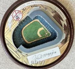 Joe DiMaggio AUTOGRAPHED Domed Replica of Yankee Stadium With Box & COA