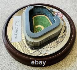 Joe DiMaggio AUTOGRAPHED Domed Replica of Yankee Stadium With Box & COA