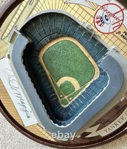 Joe DiMaggio AUTOGRAPHED Domed Replica of Yankee Stadium With Box & COA