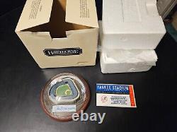 Joe DiMaggio AUTOGRAPHED Domed Replica of Yankee Stadium With Box & COA RARE