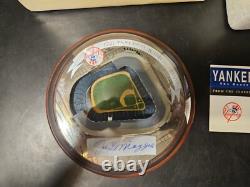 Joe DiMaggio AUTOGRAPHED Domed Replica of Yankee Stadium With Box & COA RARE
