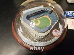 Joe DiMaggio AUTOGRAPHED Domed Replica of Yankee Stadium With Box & COA RARE