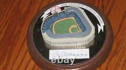 Joe DiMaggio AUTO Yankee Stadium Sculpture Hawthorne Cooperstown in Orig'L Box