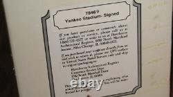 Joe DiMaggio AUTO Yankee Stadium Sculpture Hawthorne Cooperstown in Orig'L Box