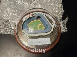Joe DiMaggio Autographed Signed Domed Replica of Yankee Stadium With COA RARE