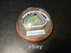 Joe DiMaggio Autographed Signed Domed Replica of Yankee Stadium With COA RARE