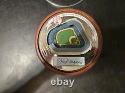 Joe DiMaggio Autographed Signed Domed Replica of Yankee Stadium With COA RARE