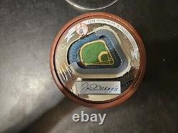 Joe DiMaggio Autographed Signed Domed Replica of Yankee Stadium With COA RARE