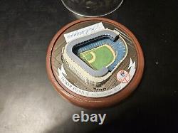 Joe DiMaggio Autographed Signed Domed Replica of Yankee Stadium With COA RARE