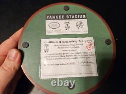 Joe DiMaggio Autographed Signed Domed Replica of Yankee Stadium With COA RARE