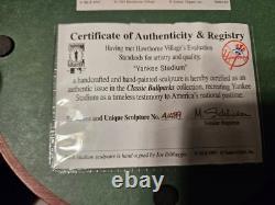 Joe DiMaggio Autographed Signed Domed Replica of Yankee Stadium With COA RARE