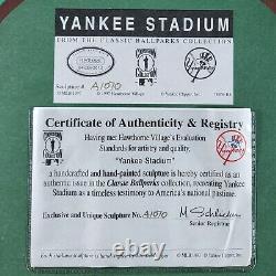 Joe DiMaggio New York Yankee Dome Stadium Sculpture Signed Hawthorne Cooperstown
