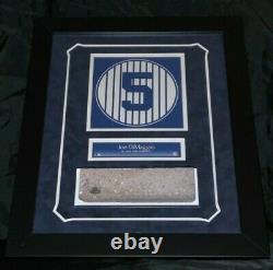 Joe Dimaggio New York Yankees Stadium Brick Framed Monument Park Steiner Mlb Coa