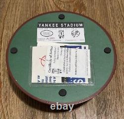 Joe Dimaggio Signed Yankee Stadium Figurine Coa Classic Ballparks Collection