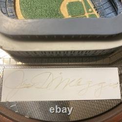 Joe Dimaggio Signed Yankee Stadium With COA by Hawthorne in Original Box #A10LL8