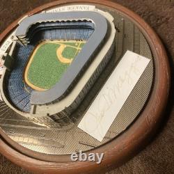 Joe Dimaggio Signed Yankee Stadium With COA by Hawthorne in Original Box #A10LL8