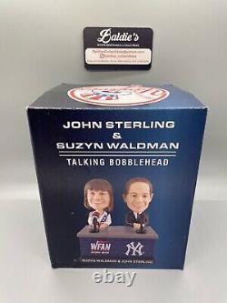 John Sterling Suzyn Waldman WFAN NY Yankees SGA Talking Bobblehead 8/19/22 Bronx