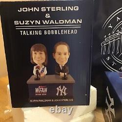 John Sterling Suzyn Waldman WFAN New York Yankees SGA Talking Bobblehead 8/19/22