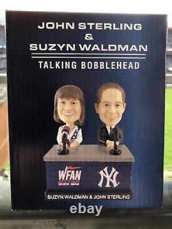 John Sterling Suzyn Waldman talking bobblehead NY Yankees SGA 8/19/22 NIB