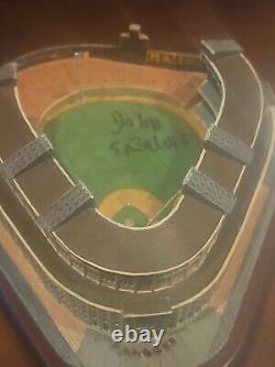 John sterling signed danbury mint stadium replica new york yankee autographed ny