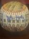 John Sterling Signed New York Yankees Baseball Ball Yankee Stadium Design Logo